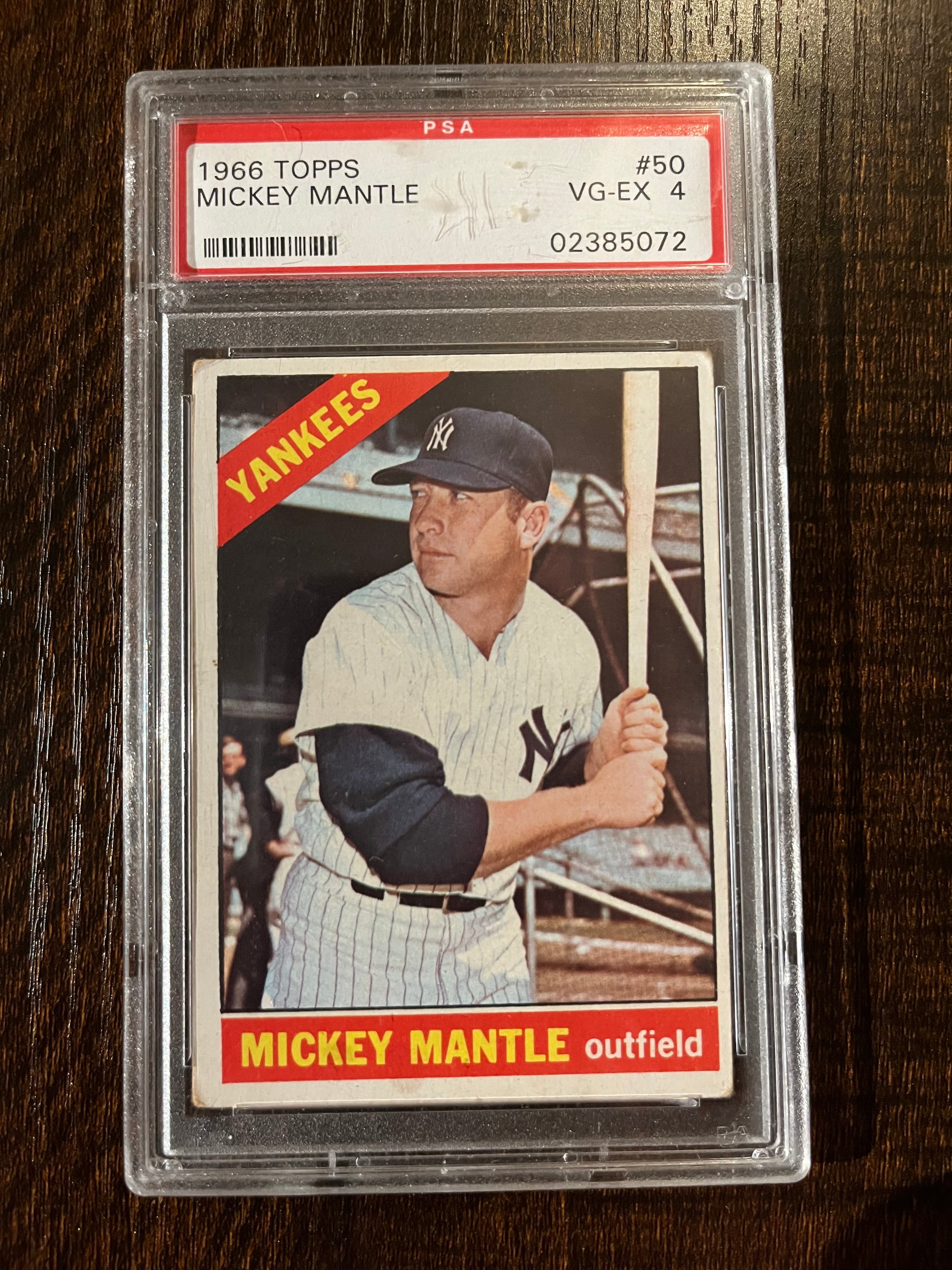 1966 Topps Mickey Mantle #50 PSA 4