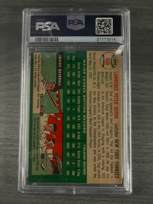 1954 Topps Yogi Berra #50 PSA 8 NM-MT