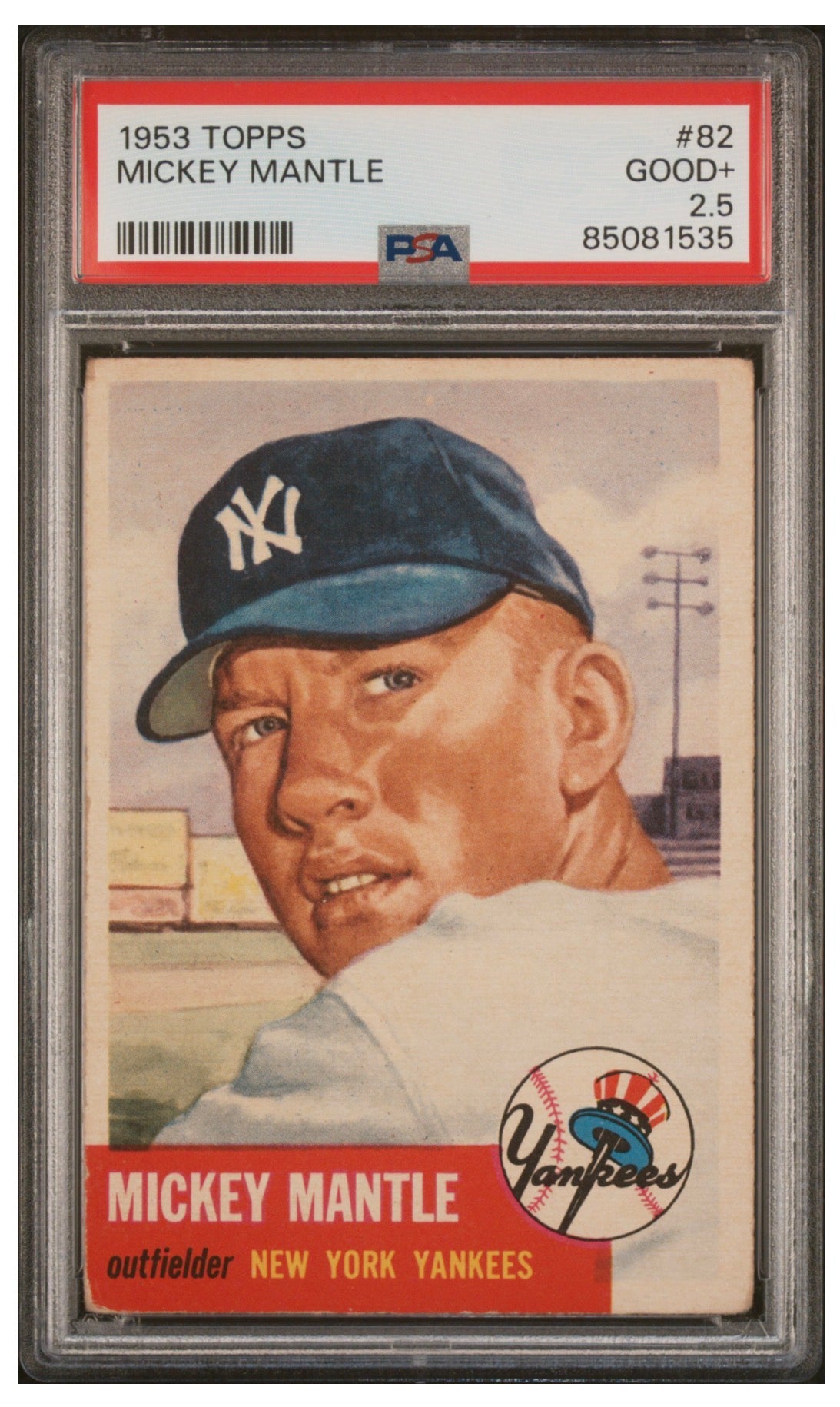1953 Topps Mickey Mantle #82 PSA 2.5