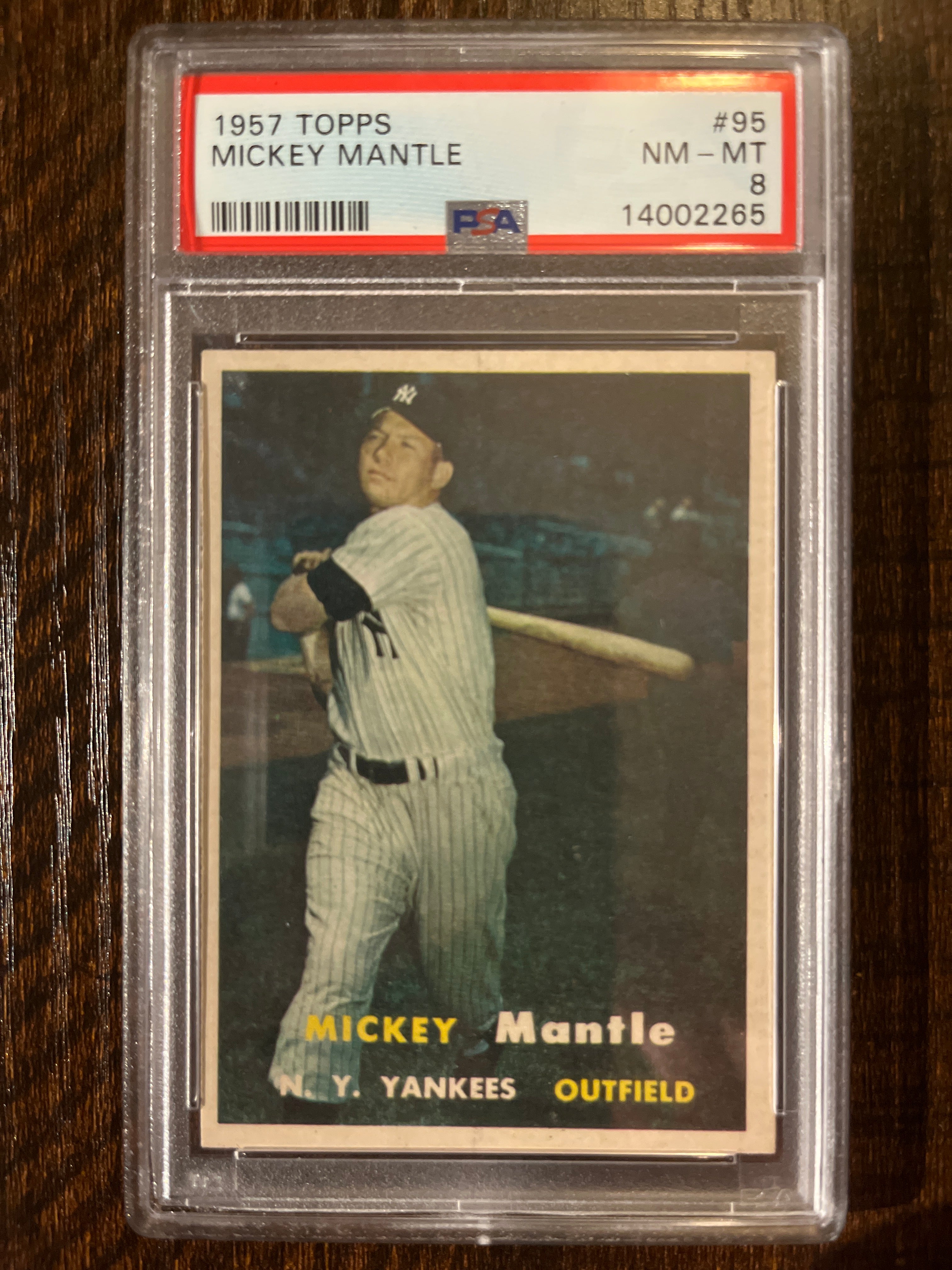 1957 Topps Mickey Mantle #95 PSA 8 NM-MT