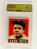 Perfectly Centered 1948 Leaf Babe Ruth #3 MBA 3