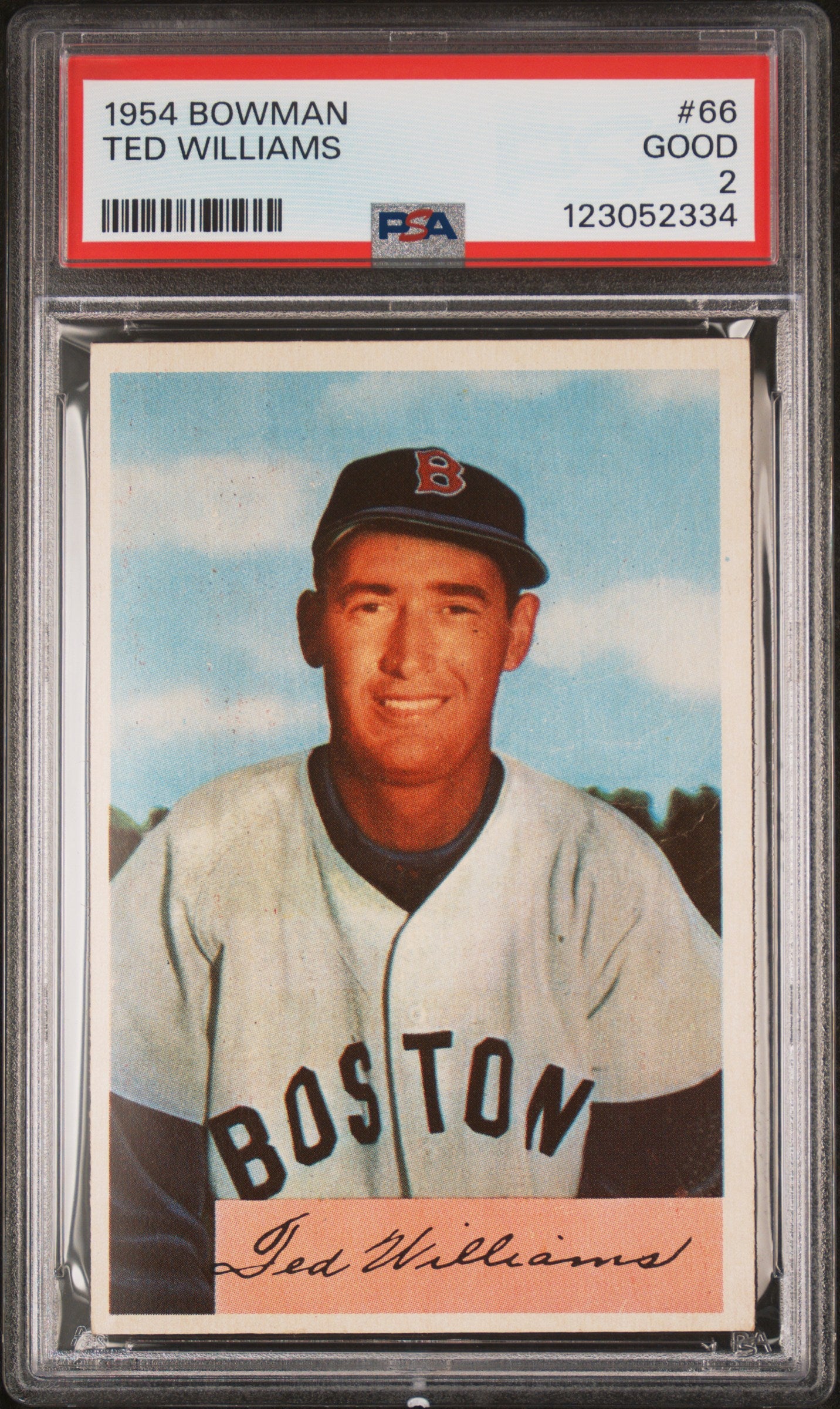 1954 Bowman Ted Williams PSA 2