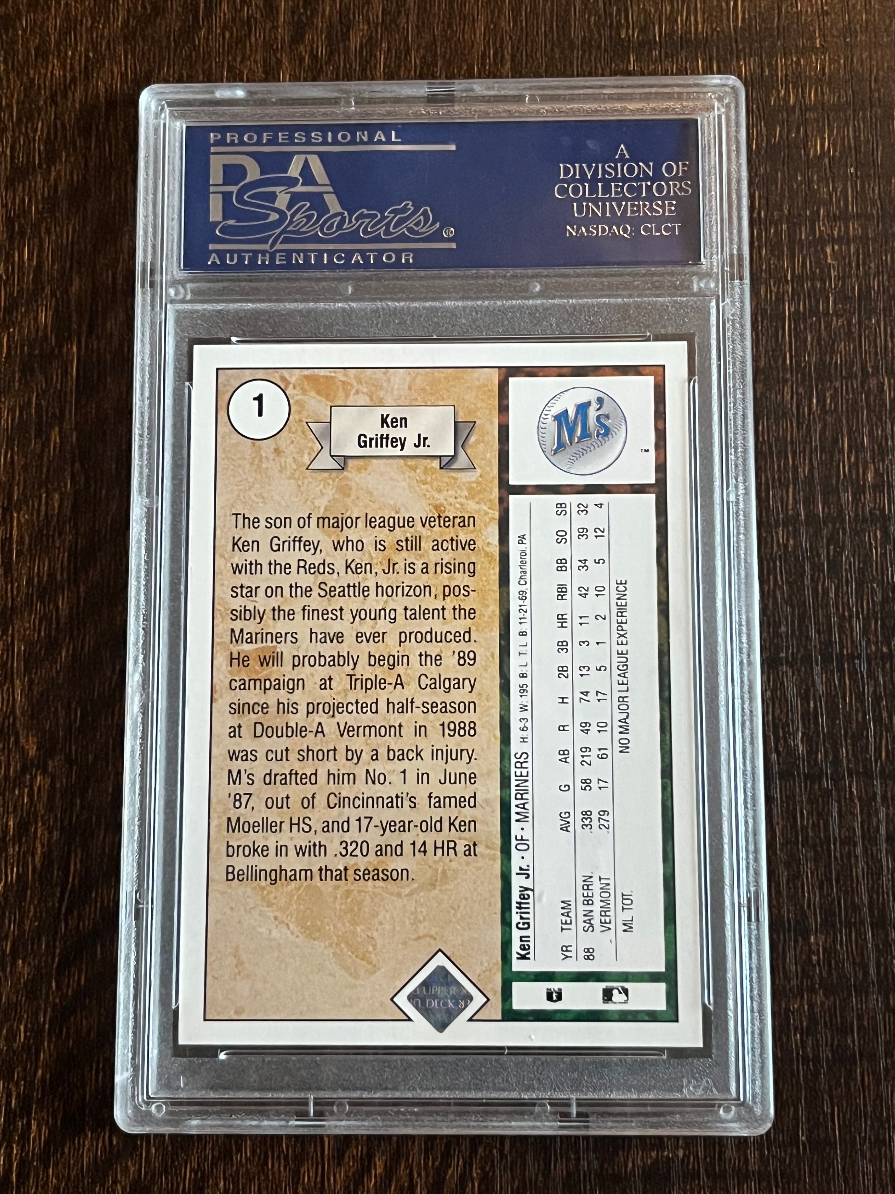1989 UD Ken Griffey Junior PSA 10