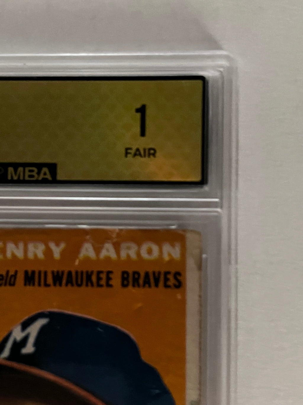 1954 Topps Hank Aaron (Rookie) #128 MBA 1
