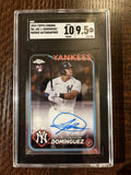 2024 Topps Chrome Jasson Dominguez RC AUTO SGC 10/9.5