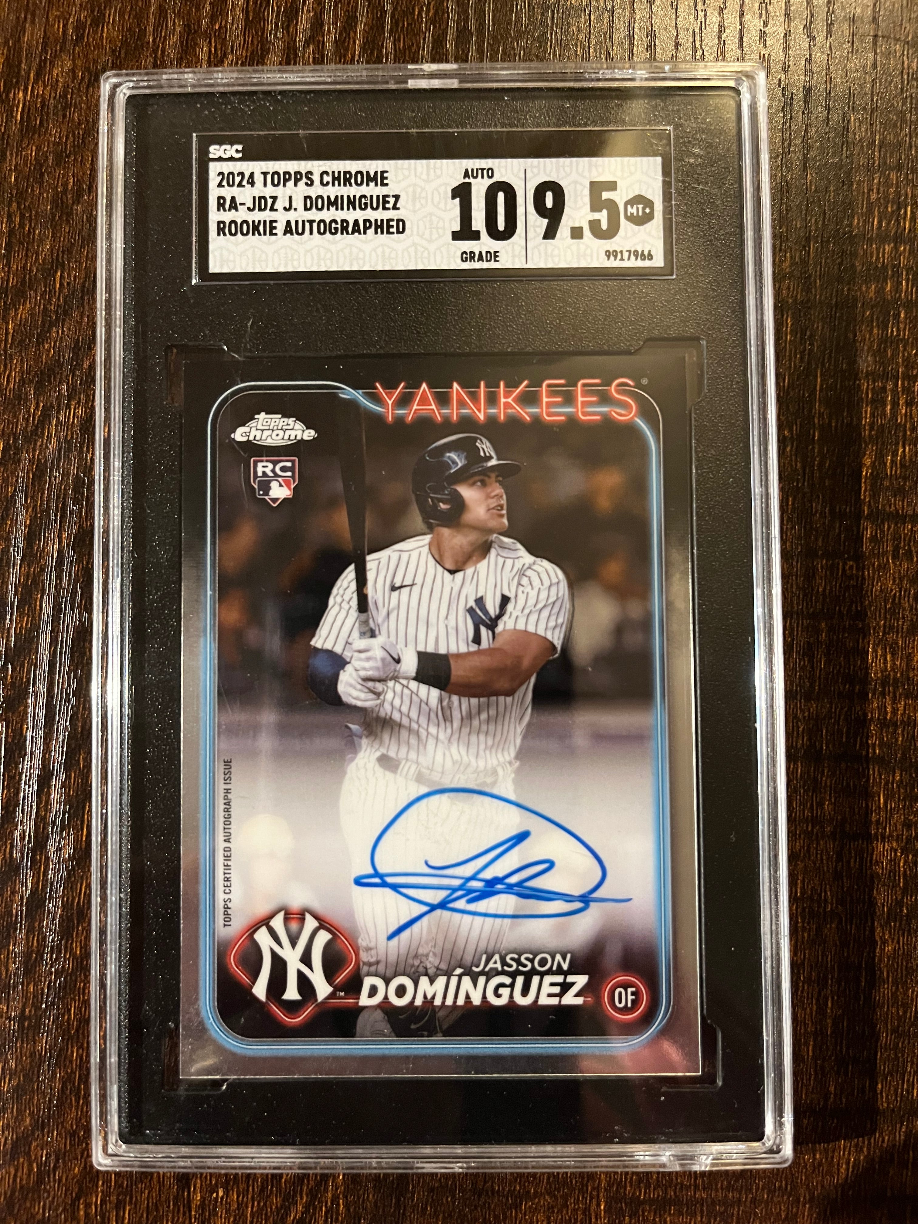 2024 Topps Chrome Jasson Dominguez RC AUTO SGC 10/9.5
