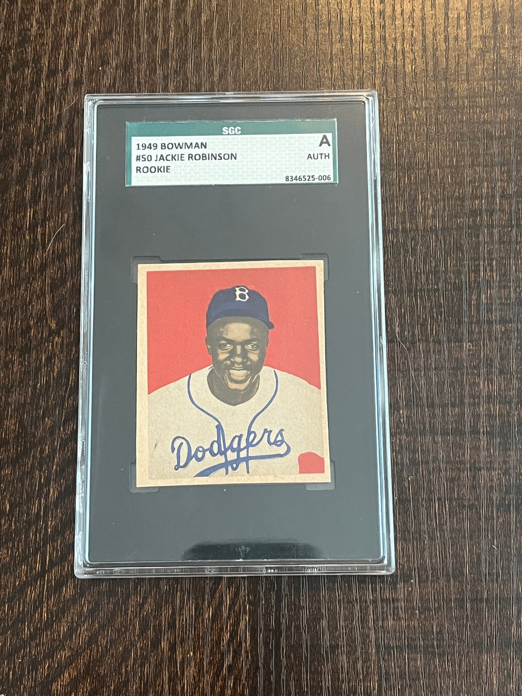 Amazing Eye Appeal 1949 Bowman Jackie Robinson SGC A