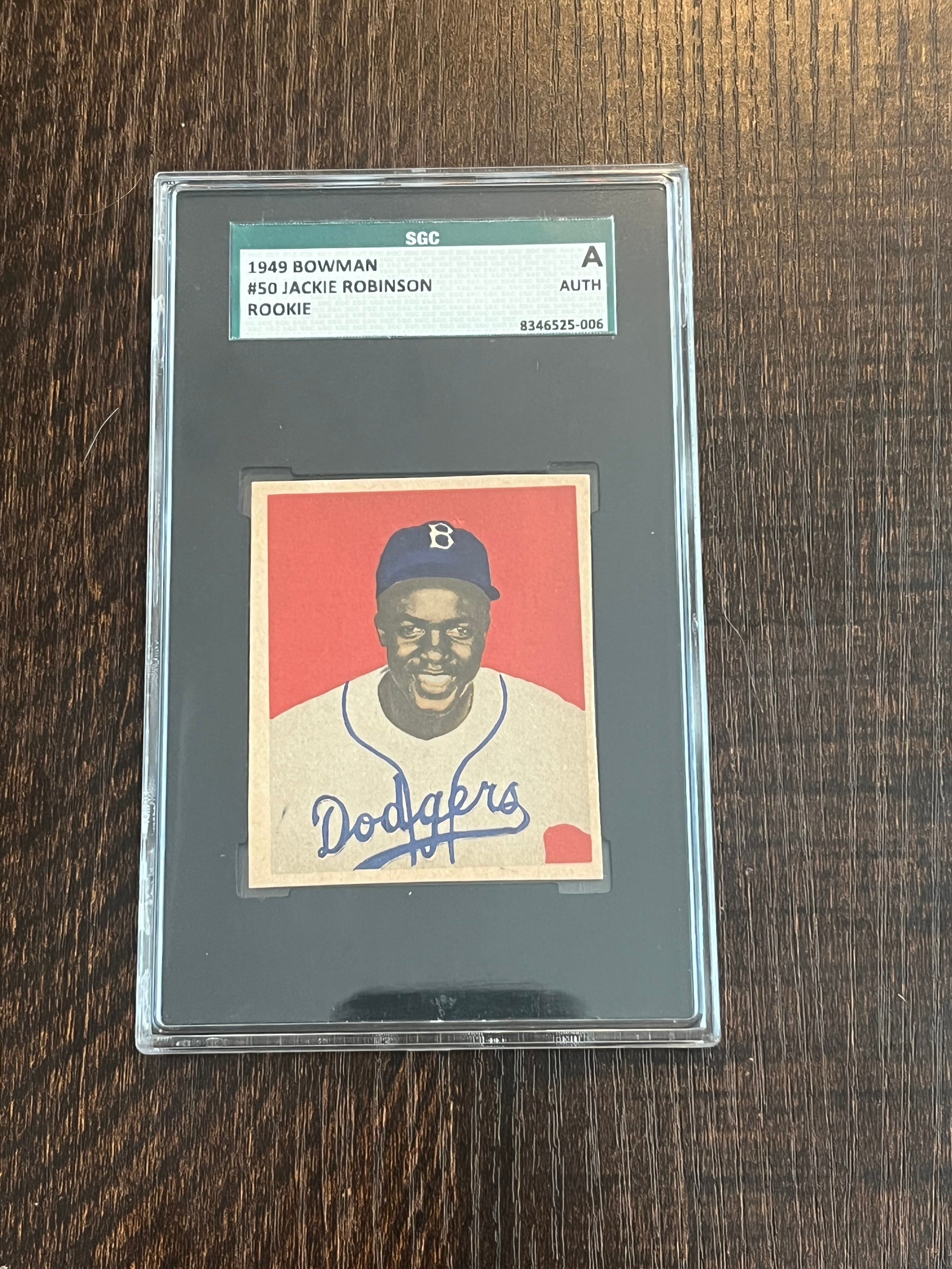 Amazing Eye Appeal 1949 Bowman Jackie Robinson SGC A