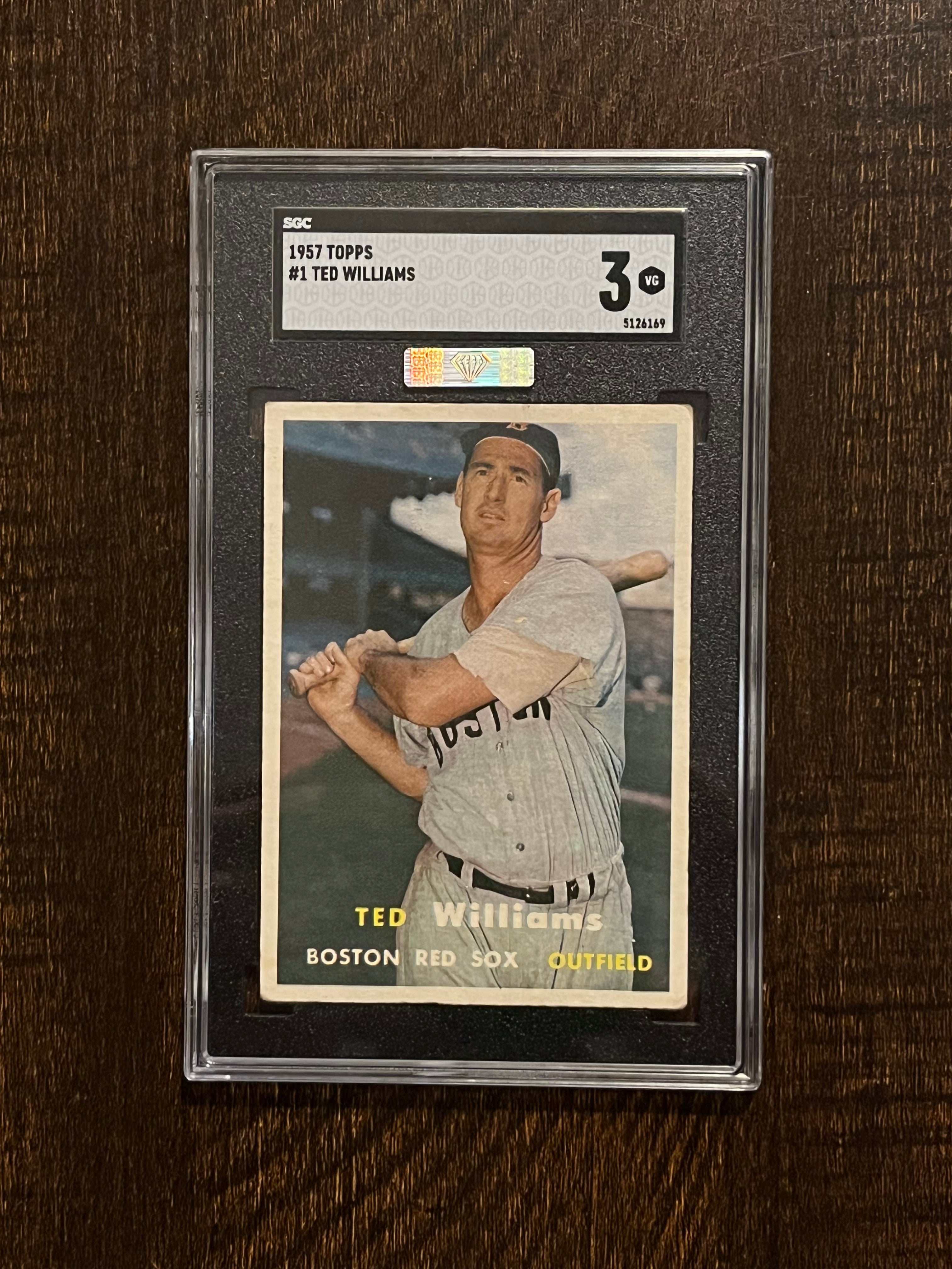 1957 Topps Ted Williams SGC 3 MBA Silver - Top 15% Eye Appeal