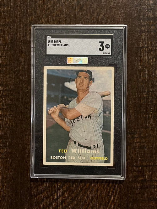 1957 Topps Ted Williams SGC 3 MBA Silver - Top 15% Eye Appeal