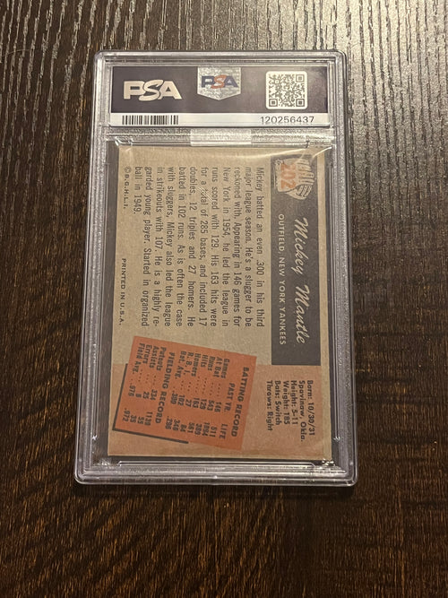 1955 Bowman Mickey Mantle PSA 5 MBA Gold